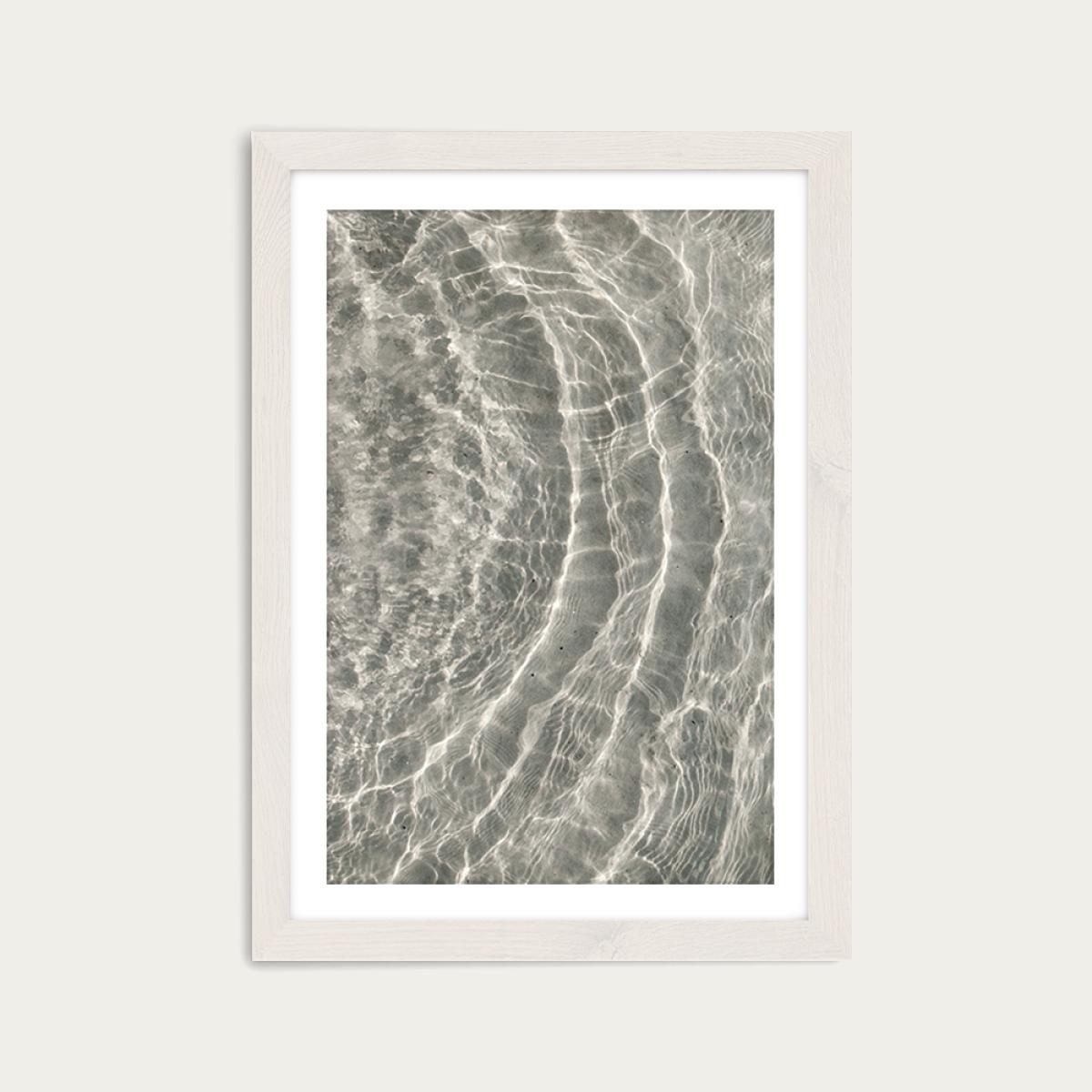 At a Sunny Beach Art Print White Frame – image 1