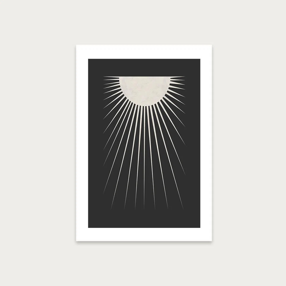 Minimal Moon Art Print Unframed