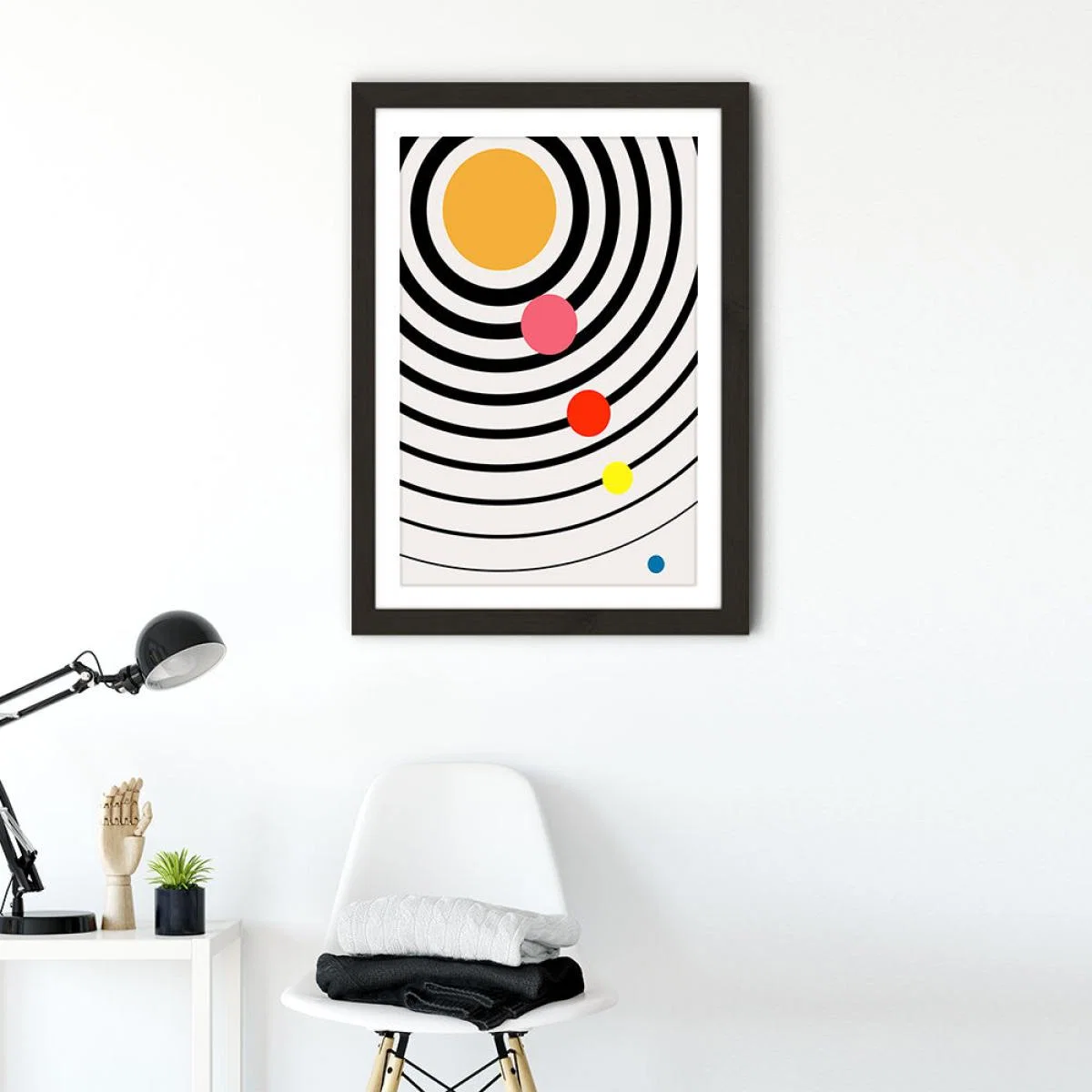 Playful Universe Art Print Black Frame – image 2