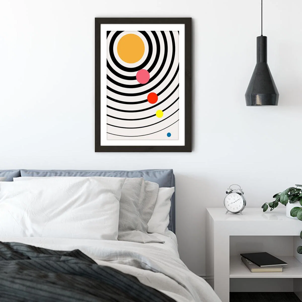 Playful Universe Art Print Black Frame – image 4