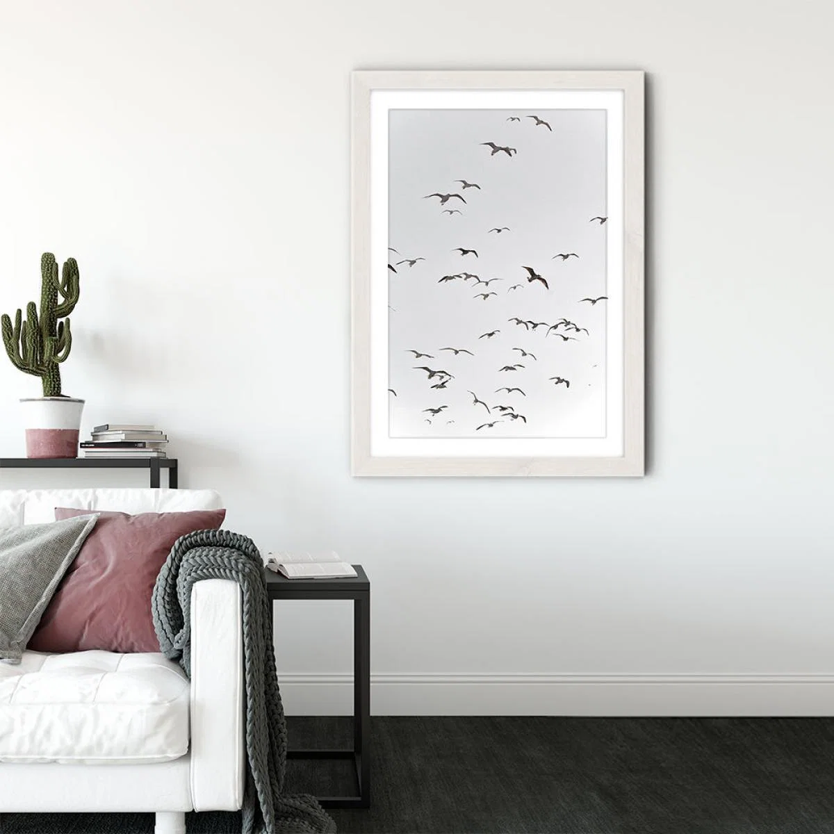 Fly High Art Print White Frame – image 3