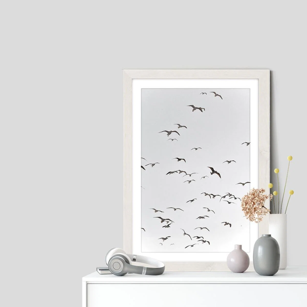Fly High Art Print White Frame – image 7
