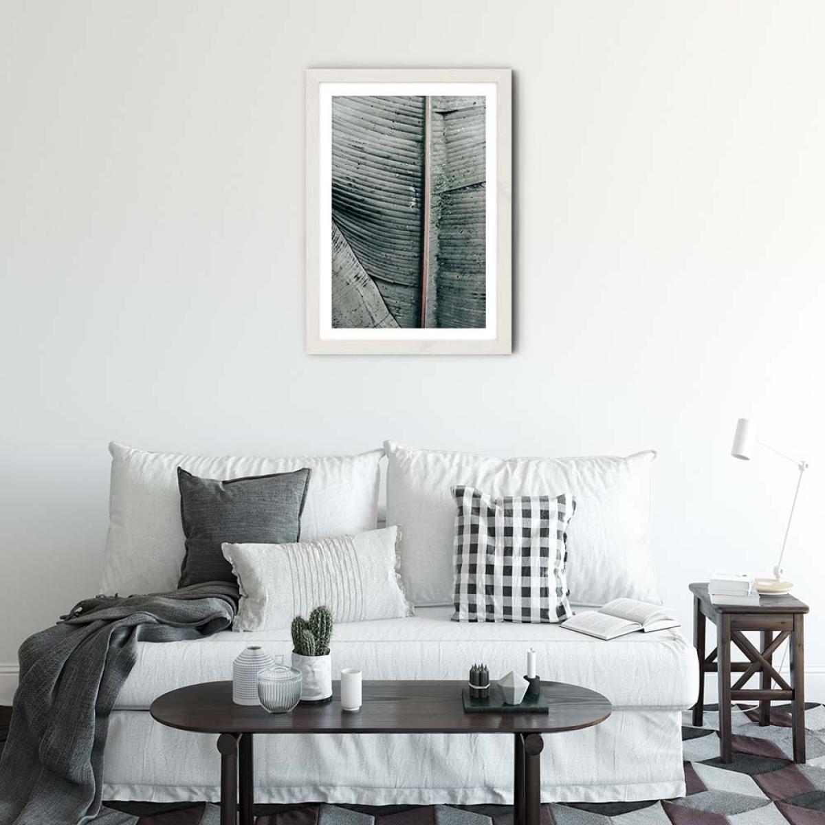 Beach Palm Patterns Art Print White Frame – image 2