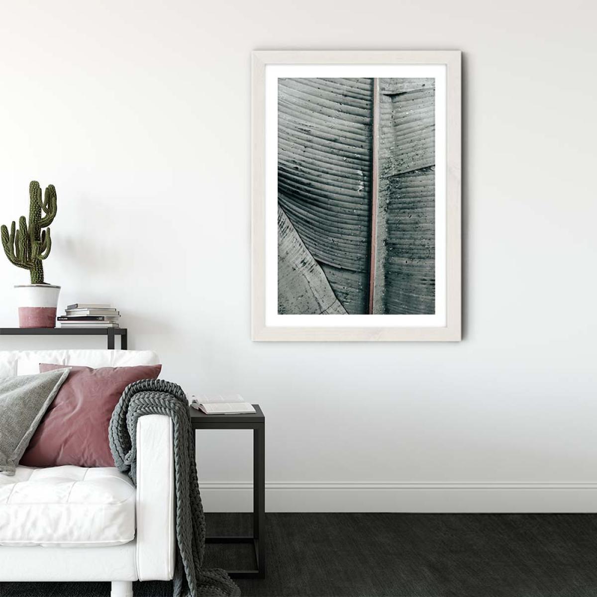 Beach Palm Patterns Art Print White Frame – image 3