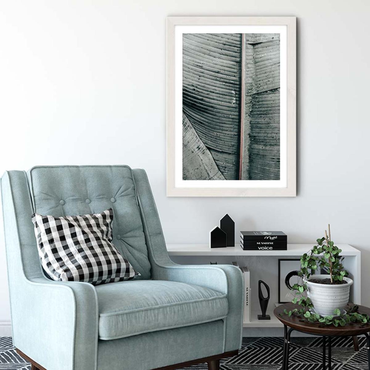 Beach Palm Patterns Art Print White Frame – image 4