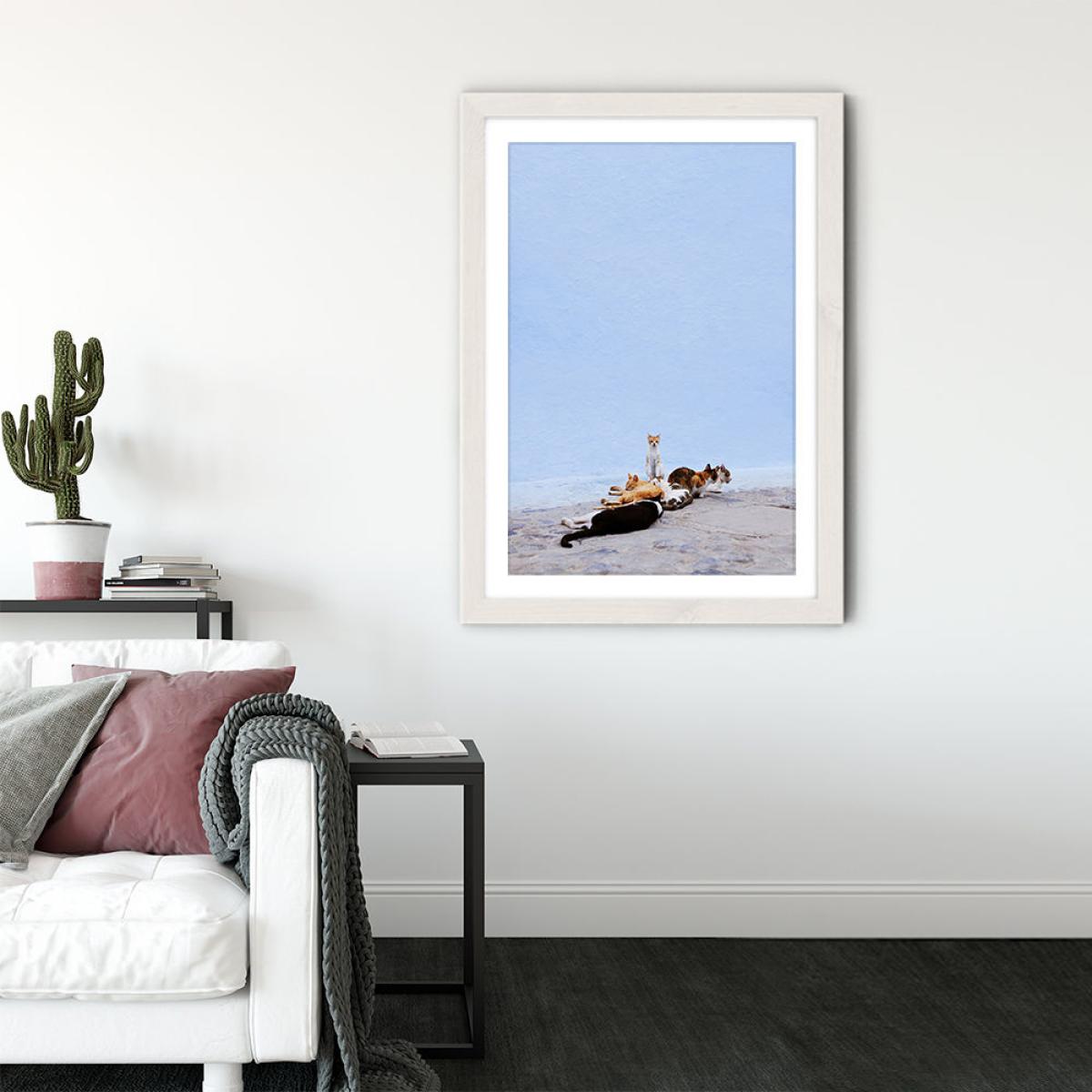 Nap Guard Art Print White Frame – image 2