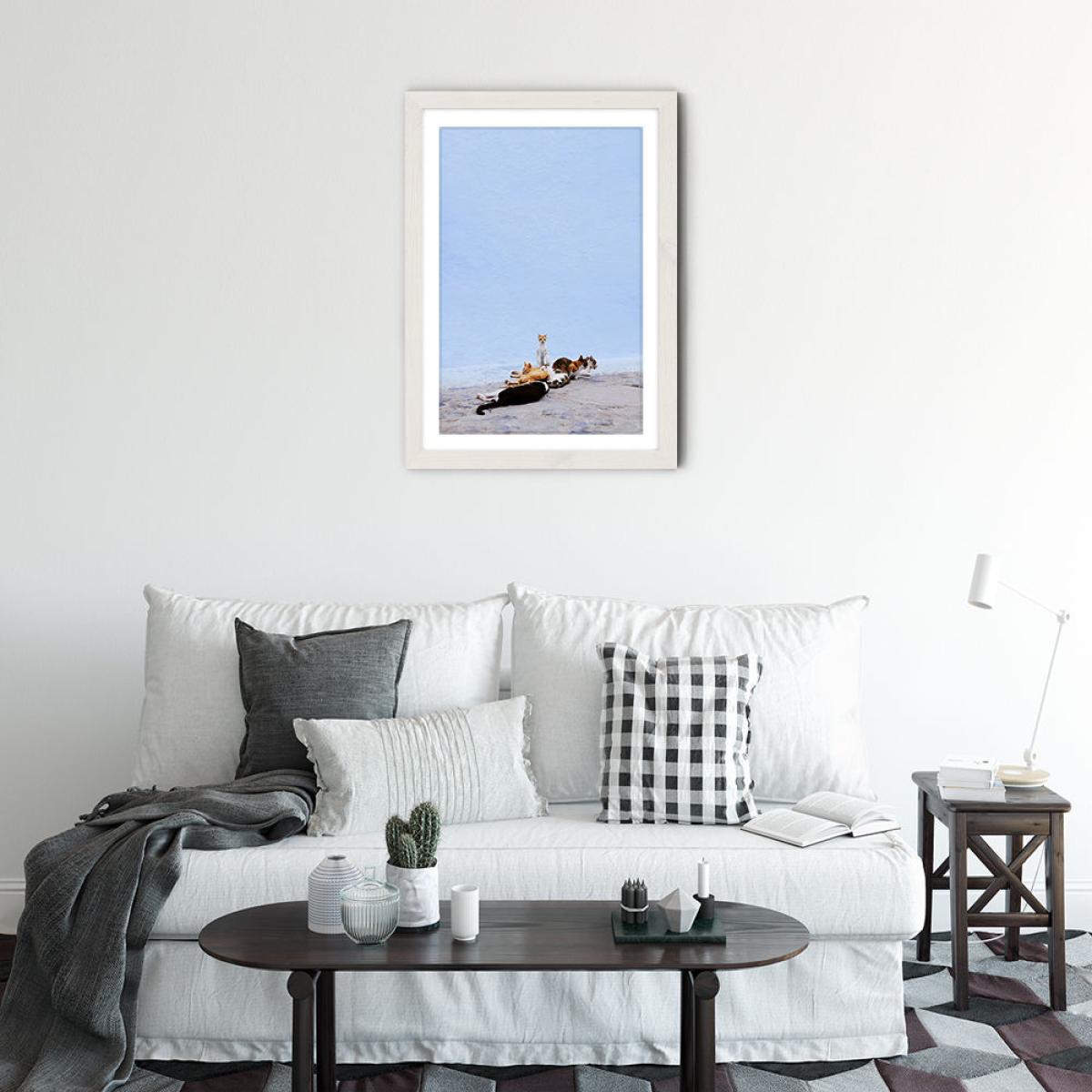Nap Guard Art Print White Frame – image 3