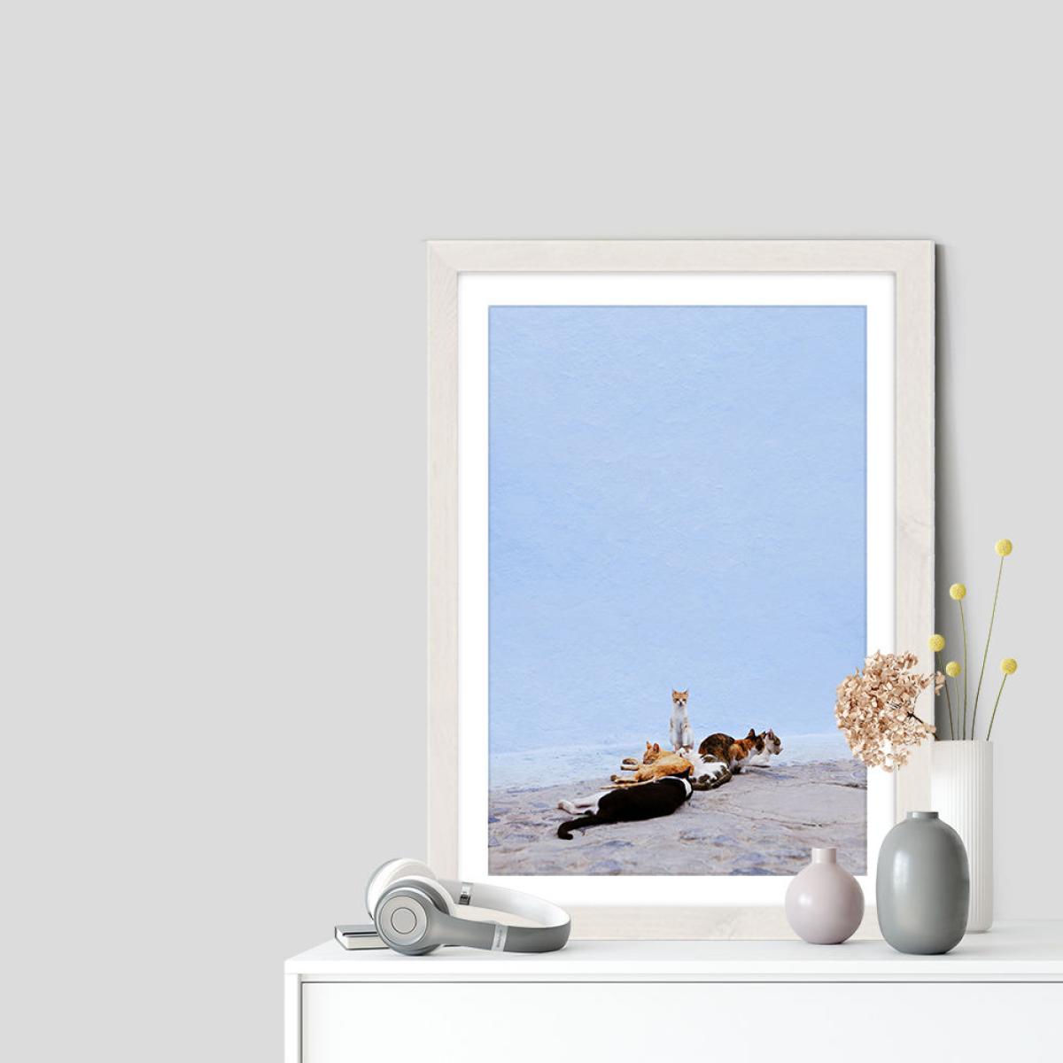 Nap Guard Art Print White Frame – image 5