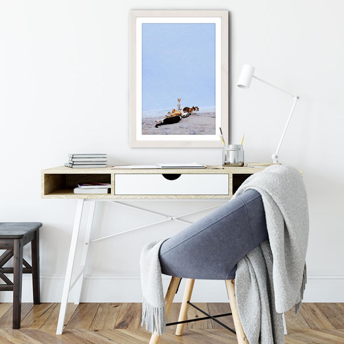 Nap Guard Art Print White Frame – image 6