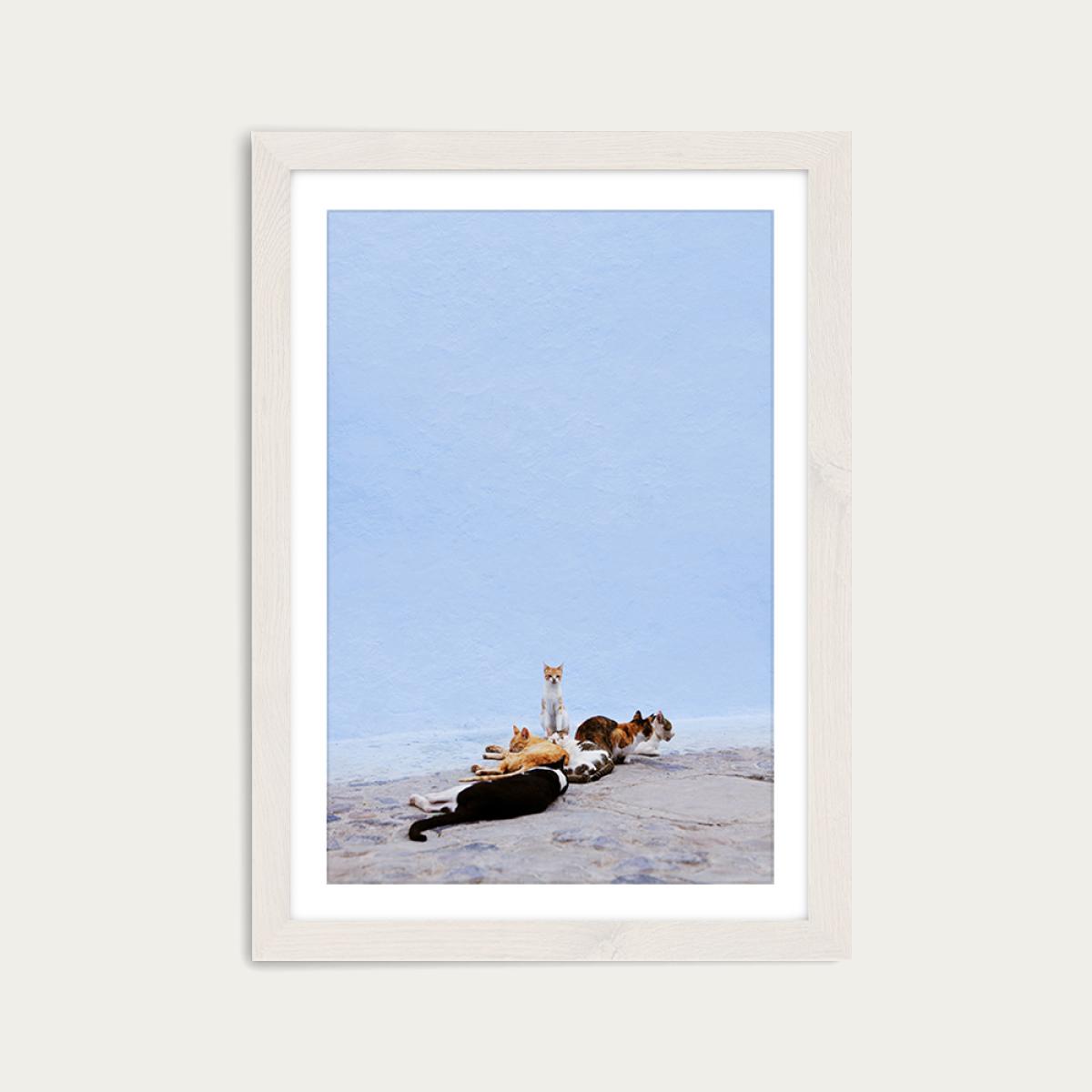 Nap Guard Art Print White Frame – image 1