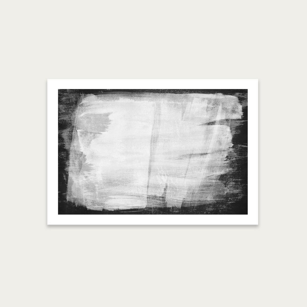 Minimal Abstract Black and White 10 Art Print Unframed