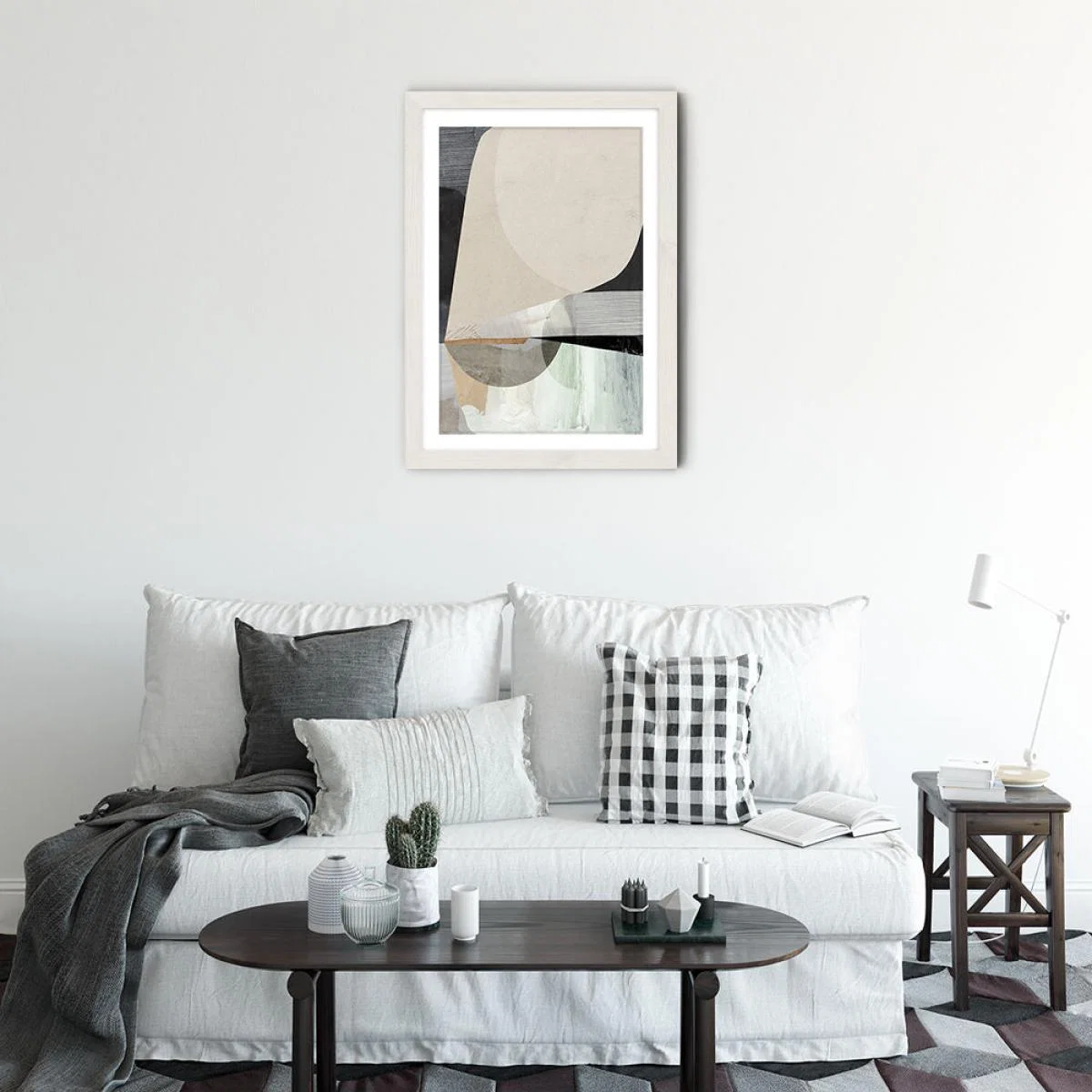 Conversation Art Print White Frame – image 3
