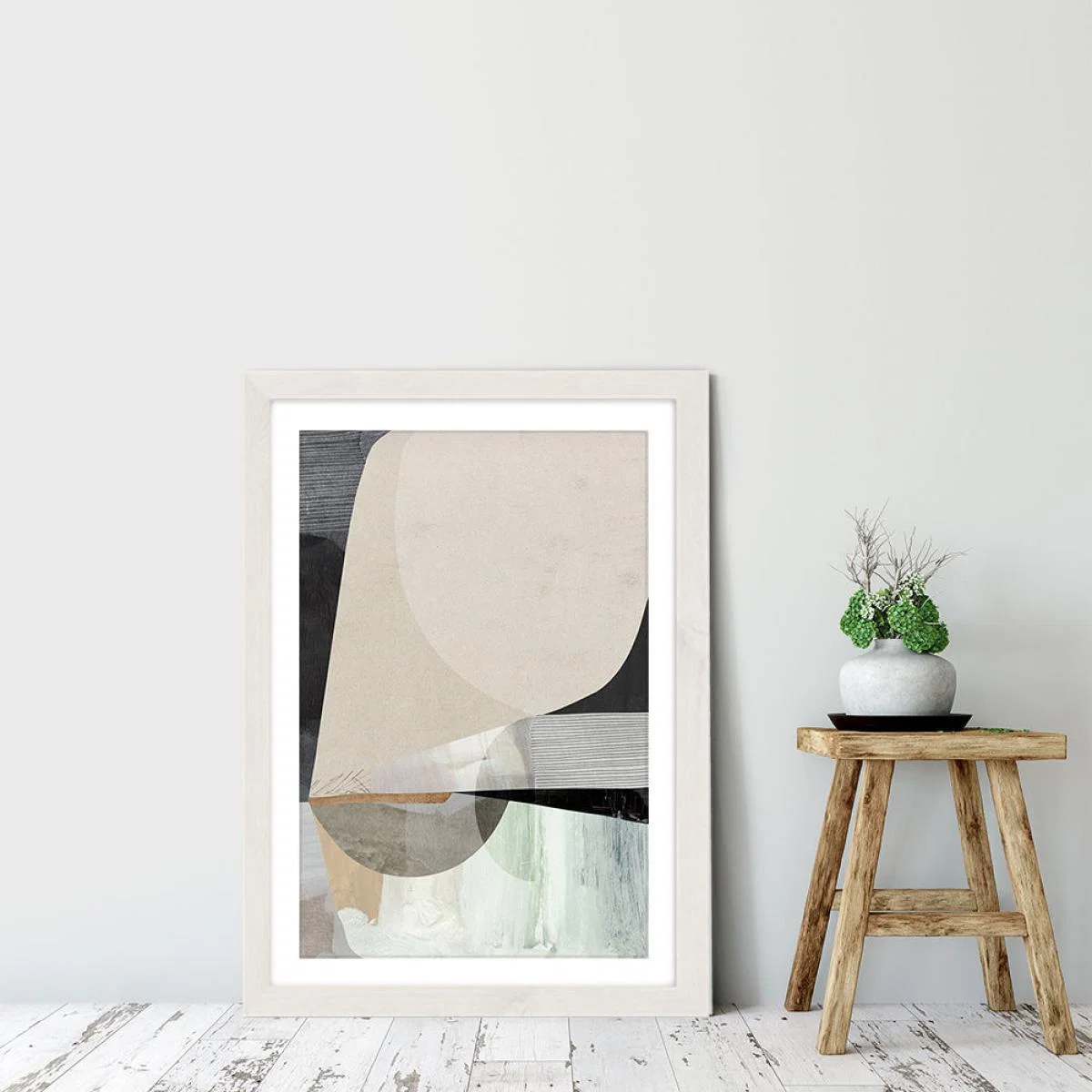Conversation Art Print White Frame – image 6