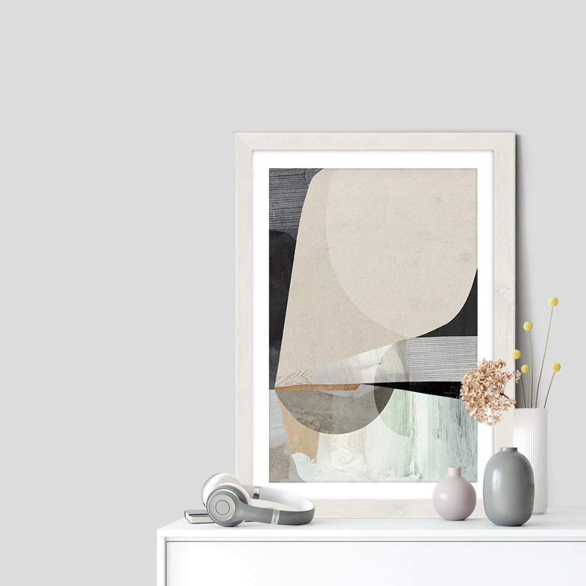 Conversation Art Print White Frame – image 7