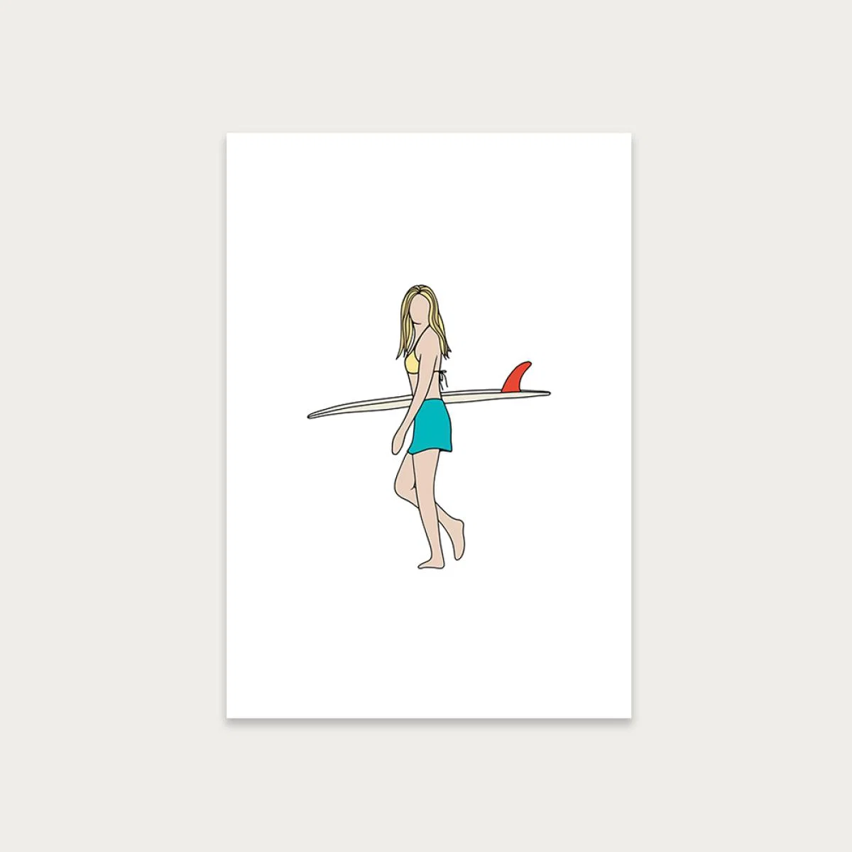 Little Red Art Print Unframed