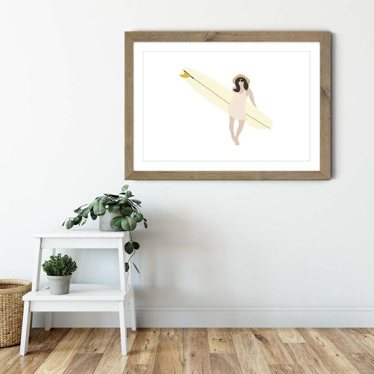 Maria Art Print Oak Frame – image 4