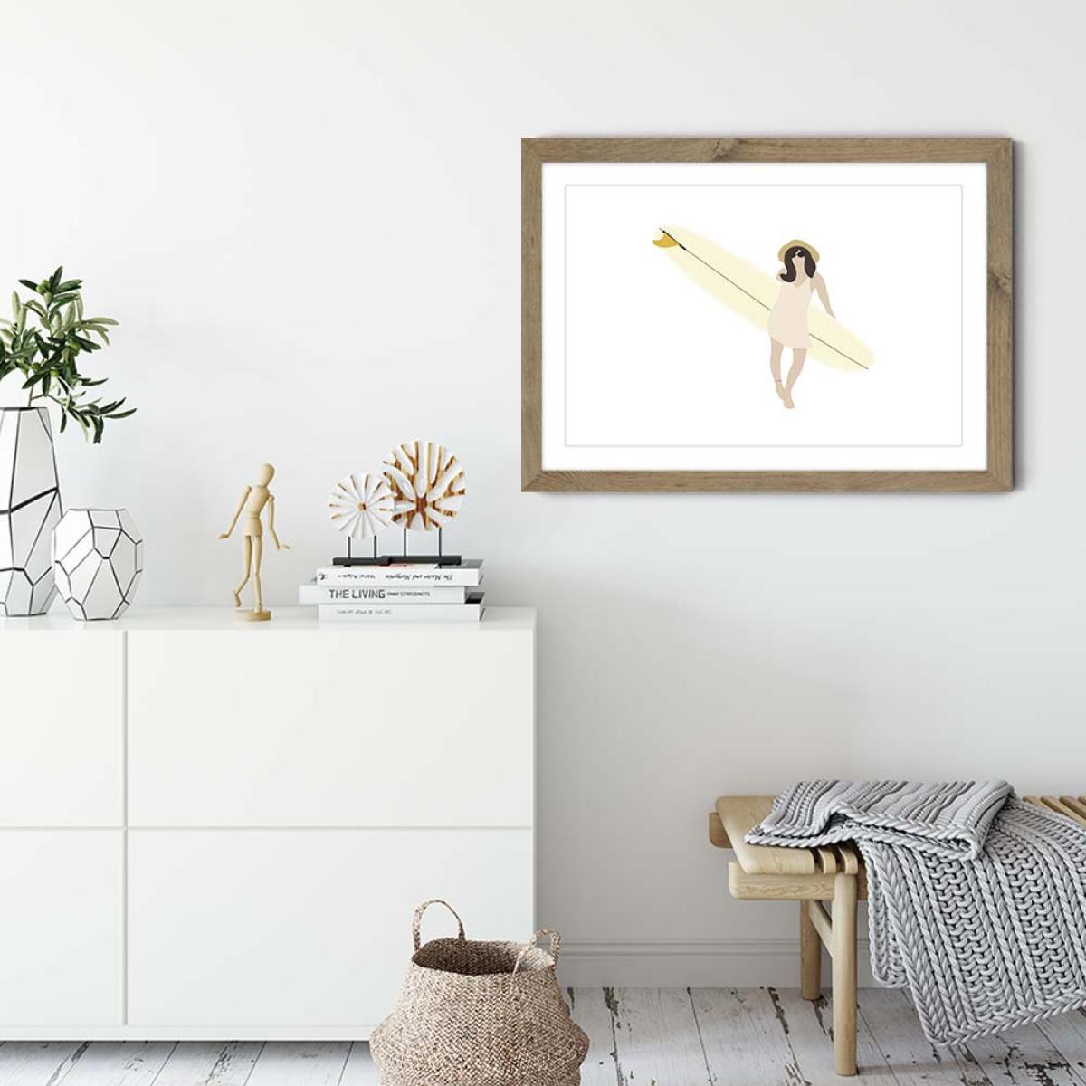 Maria Art Print Oak Frame – image 5
