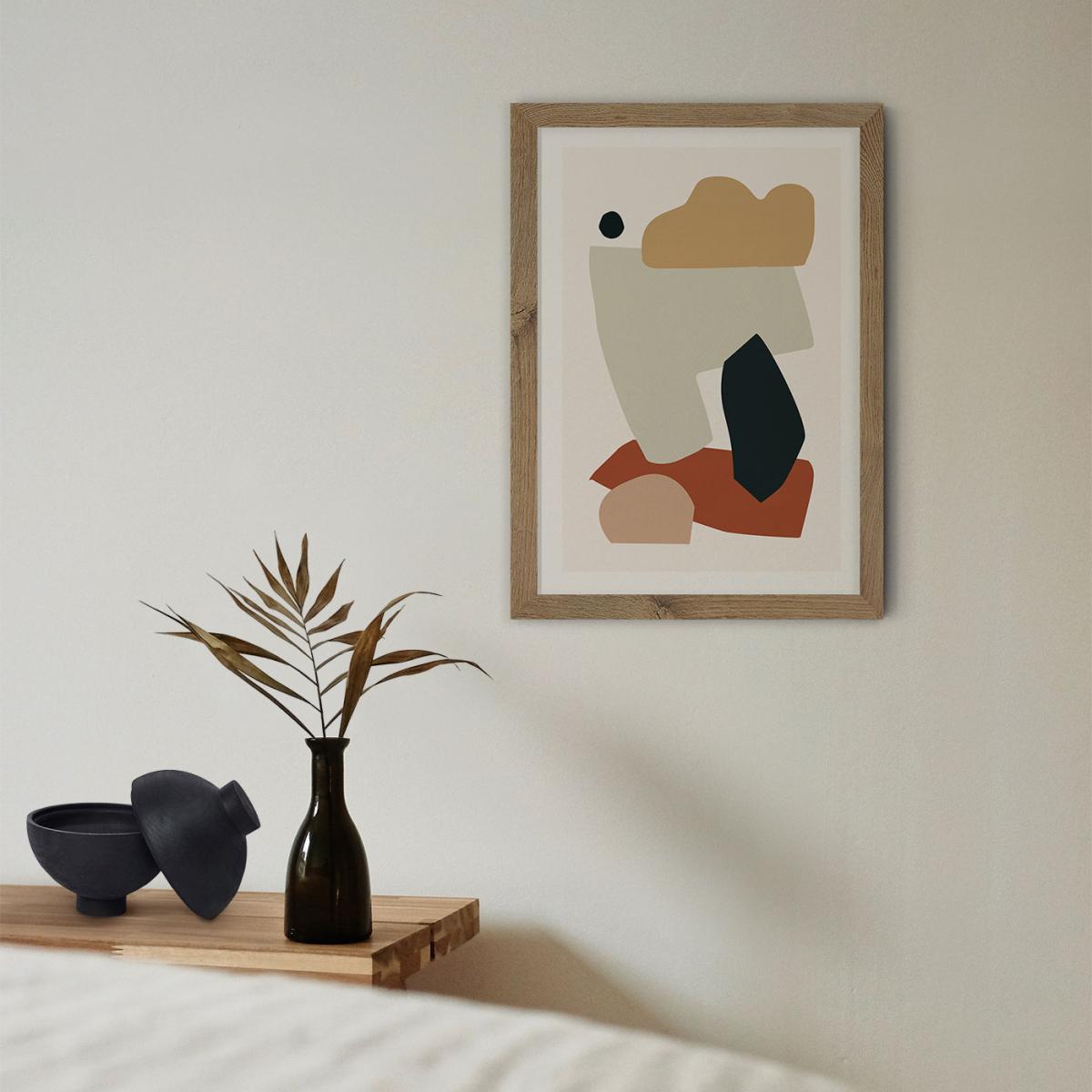 Collage Earth I Art Print White Frame – image 2