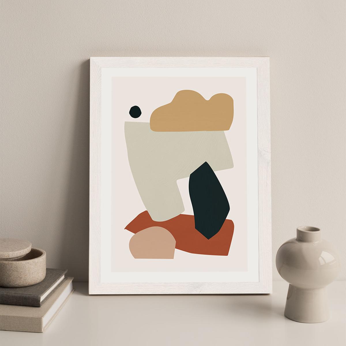 Collage Earth I Art Print White Frame – image 5