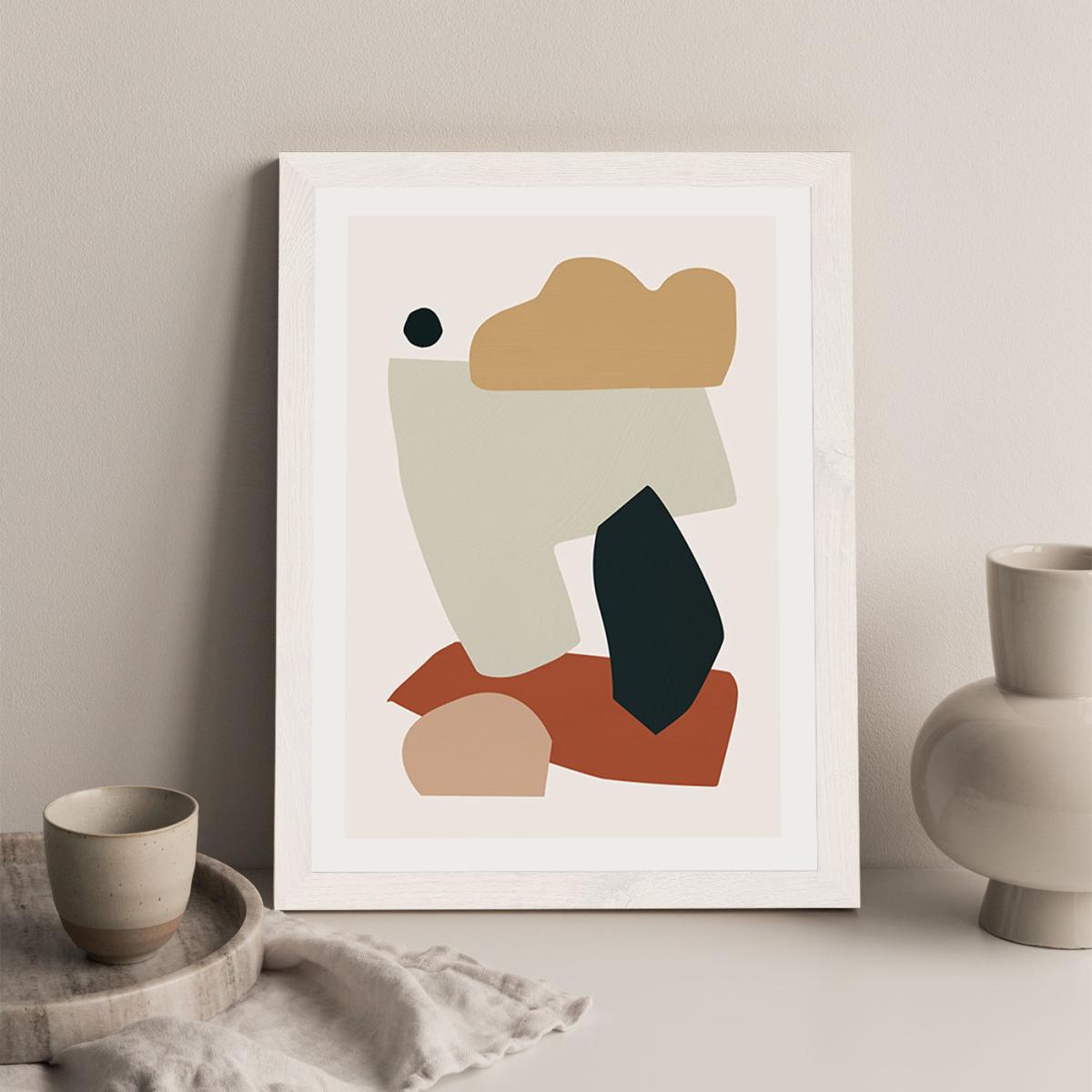 Collage Earth I Art Print White Frame – image 6