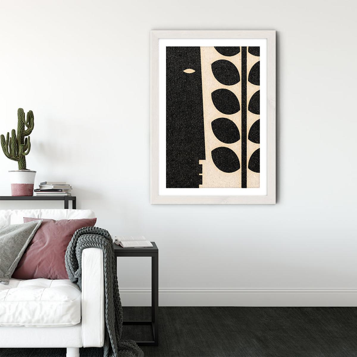 Lurking Art Print White Frame – image 2