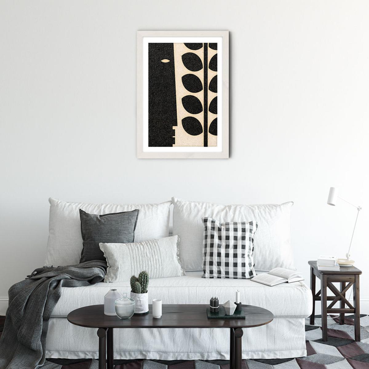 Lurking Art Print White Frame – image 3