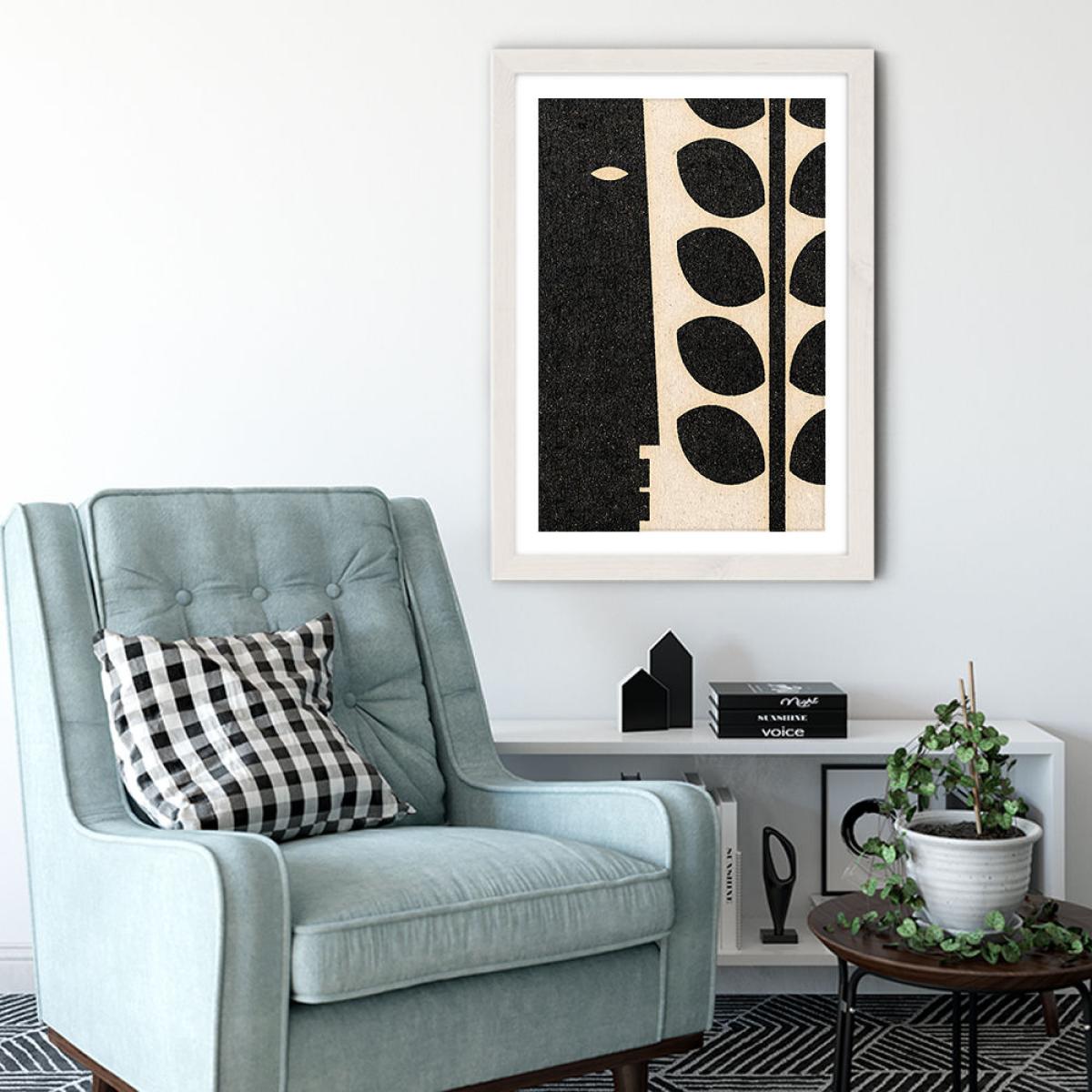 Lurking Art Print White Frame – image 4
