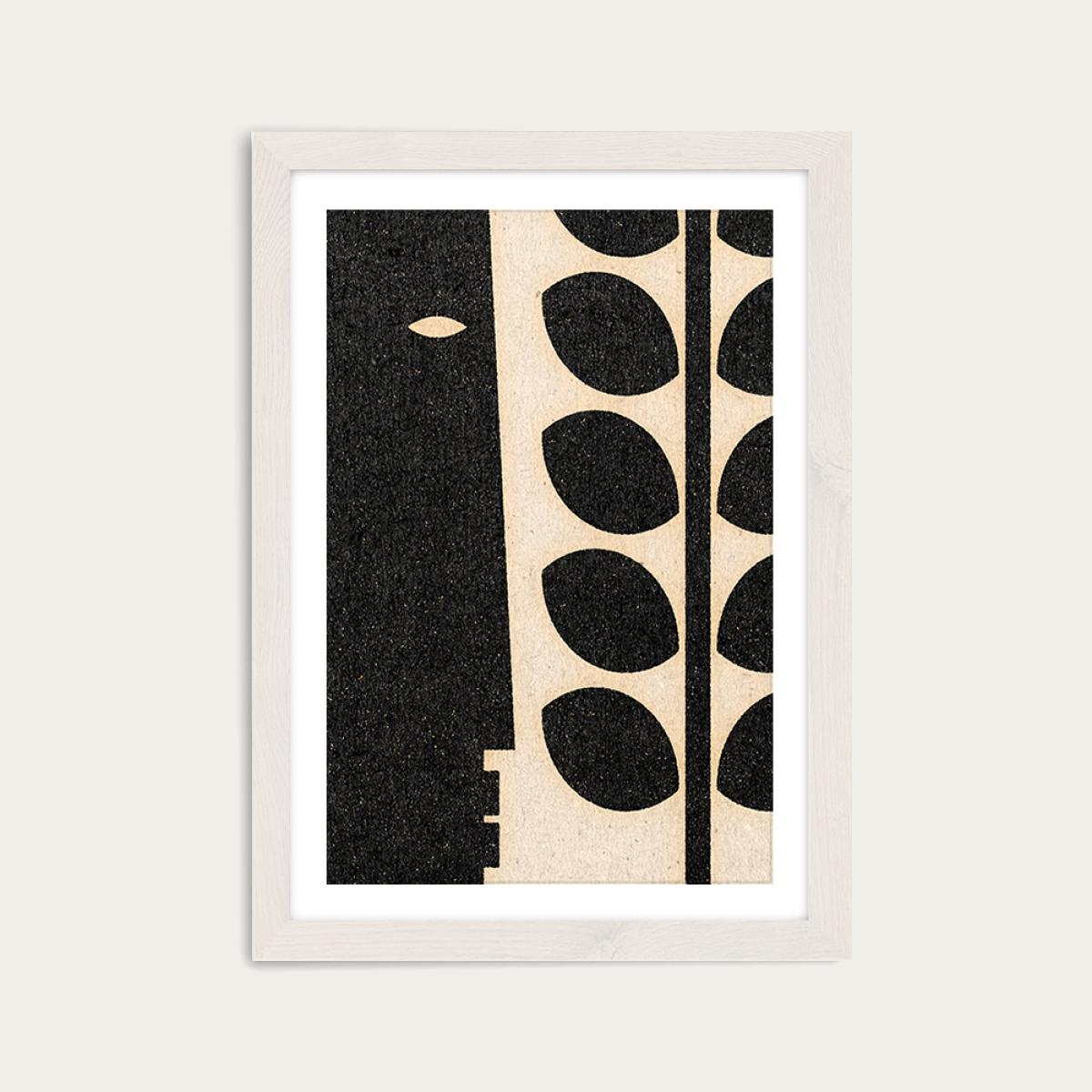 Lurking Art Print White Frame – image 1