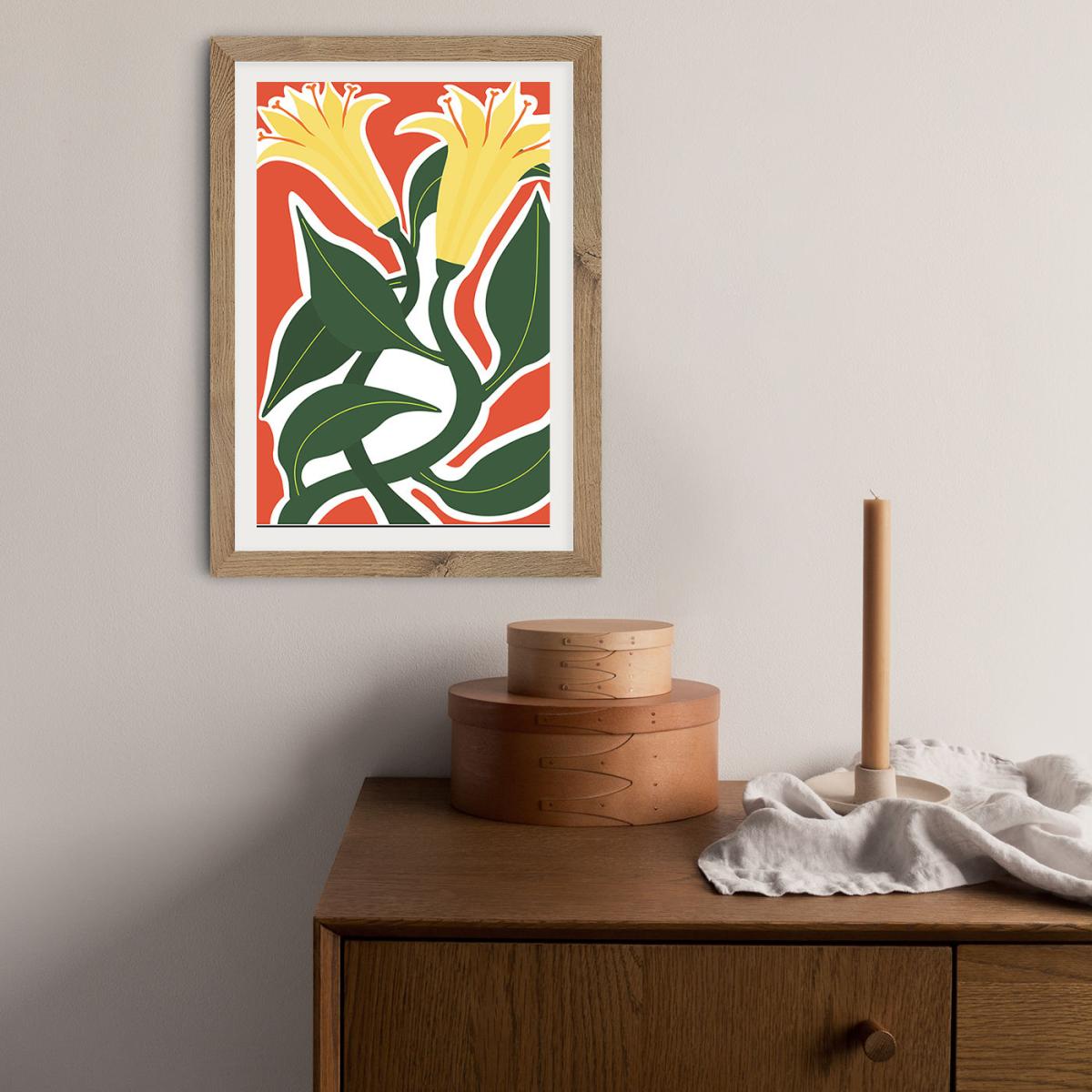 Never Let Me Go Art Print Oak Frame – image 2