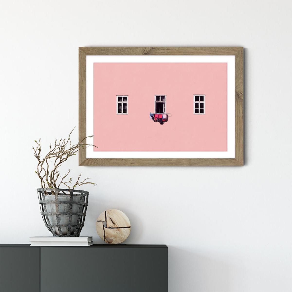 Laundry Day Art Print Oak Frame – image 2