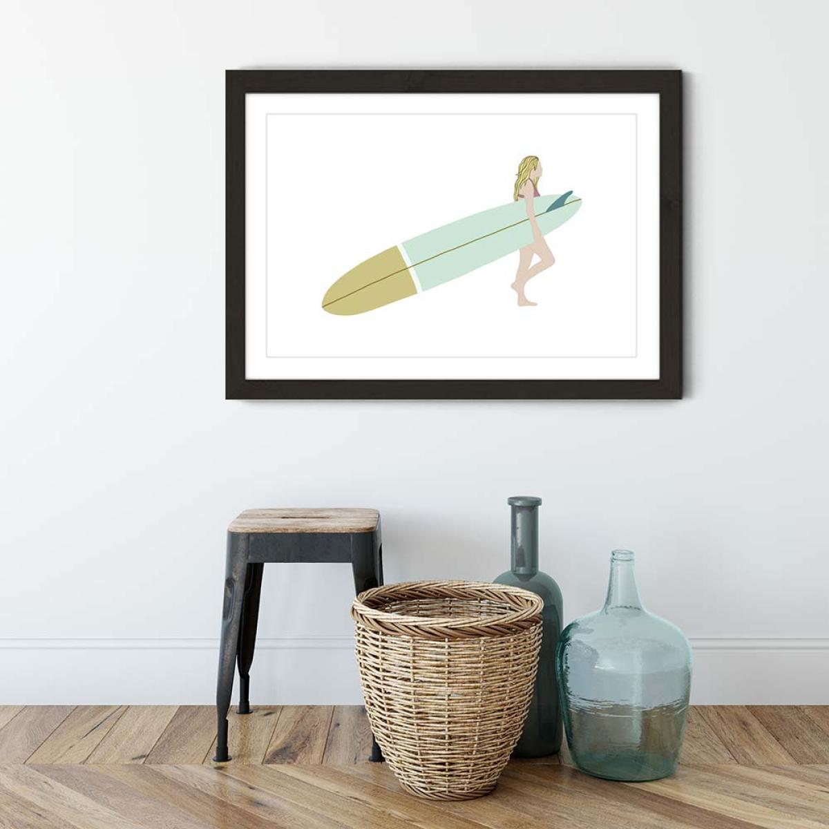 Mellow Day Art Print Black Frame – image 2