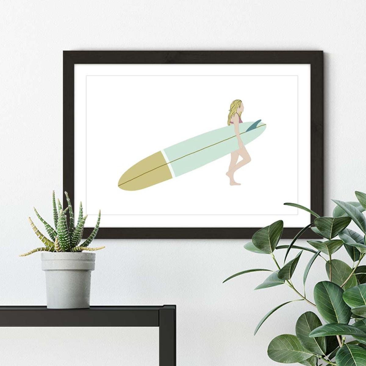 Mellow Day Art Print Black Frame – image 5
