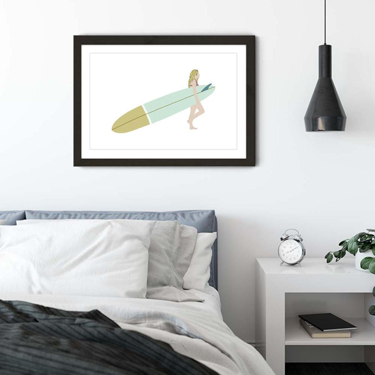 Mellow Day Art Print Black Frame – image 6