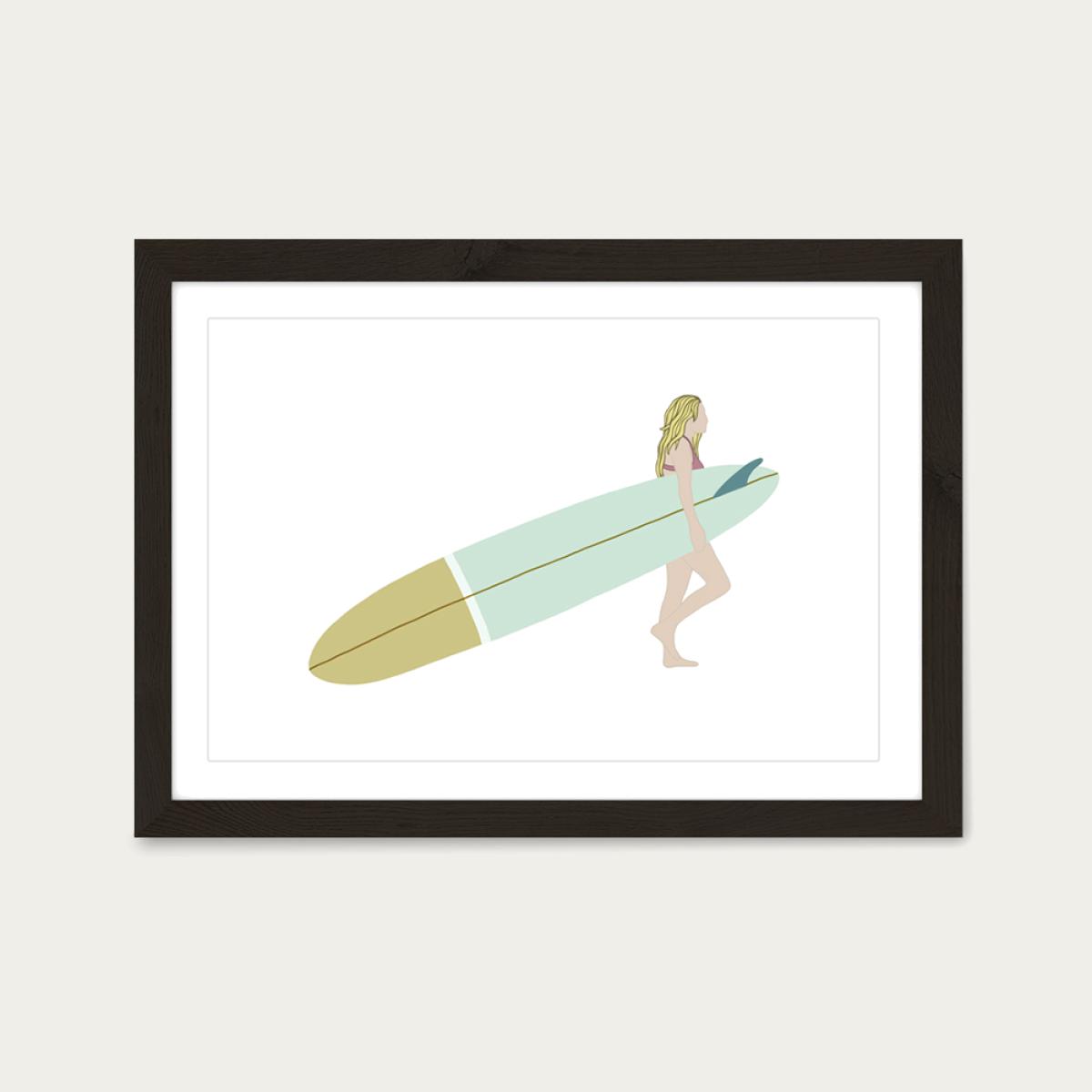 Mellow Day Art Print Black Frame – image 1
