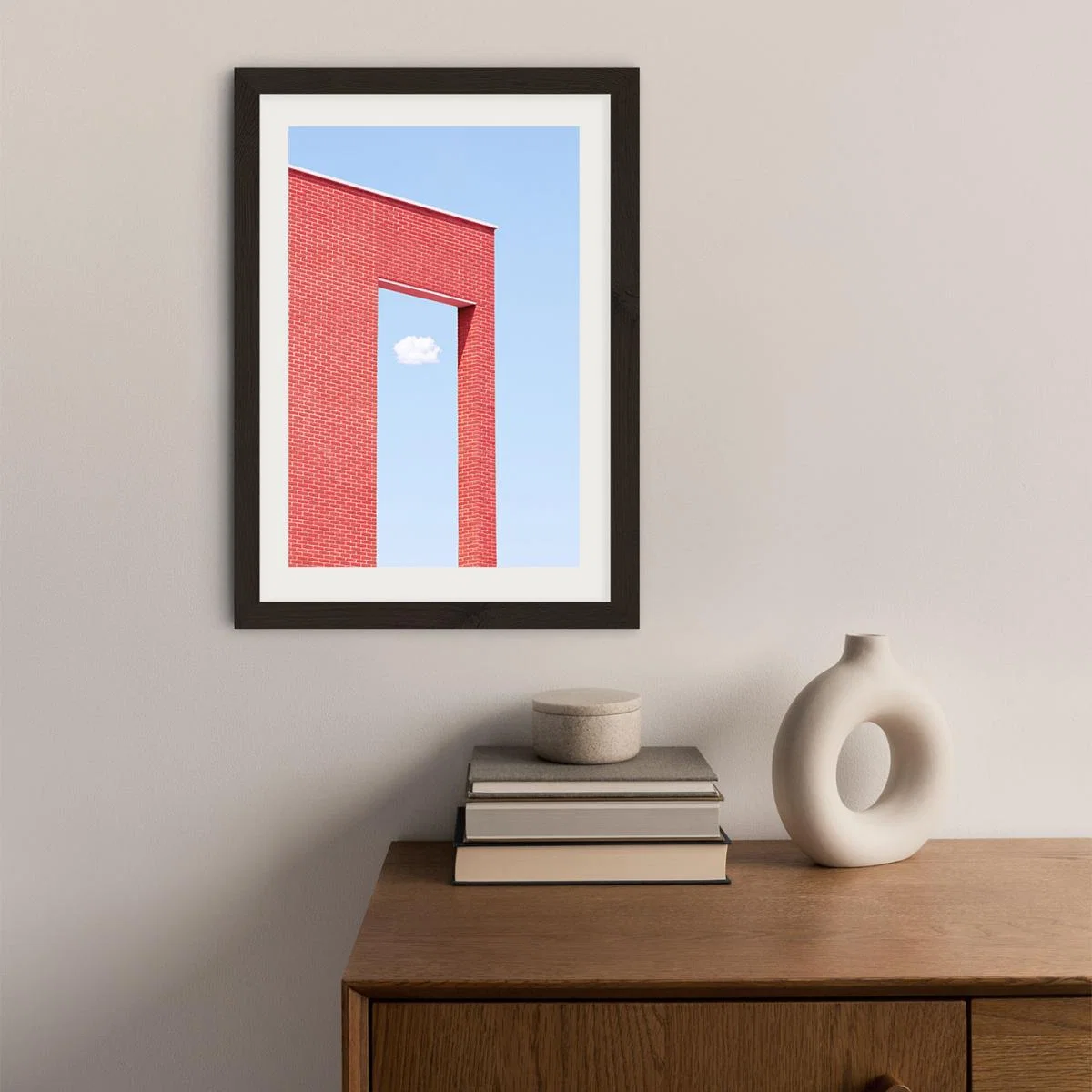Cloud Gate Art Print Black Frame – image 2