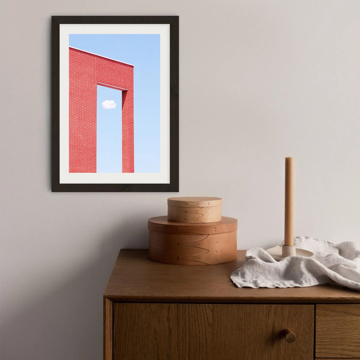 Cloud Gate Art Print Black Frame – image 3