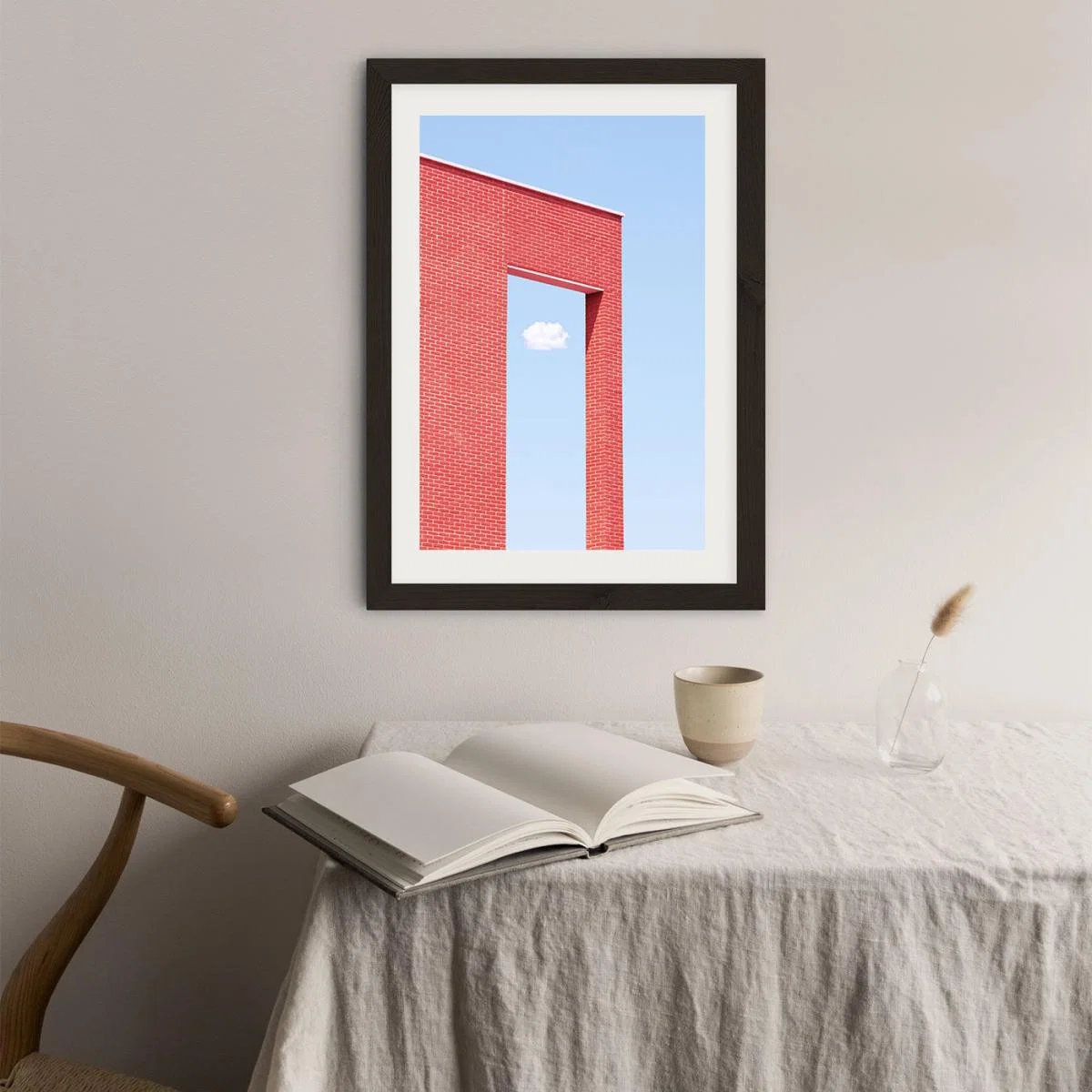 Cloud Gate Art Print Black Frame – image 4