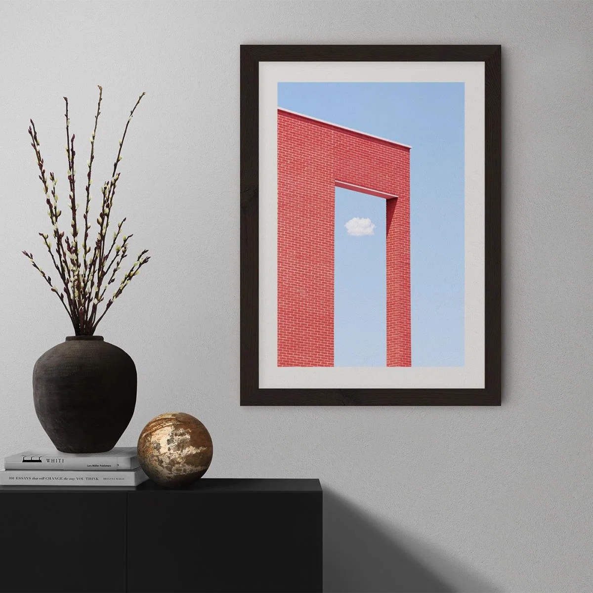 Cloud Gate Art Print Black Frame – image 7