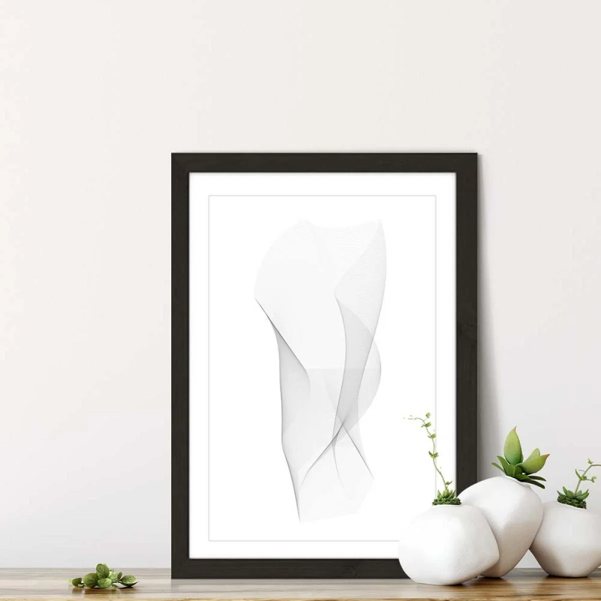 Black Frame Sculpture I Art Print – image 3