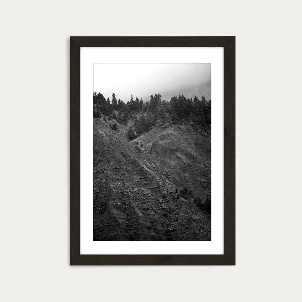Mountain Dunes Art Print Black Frame