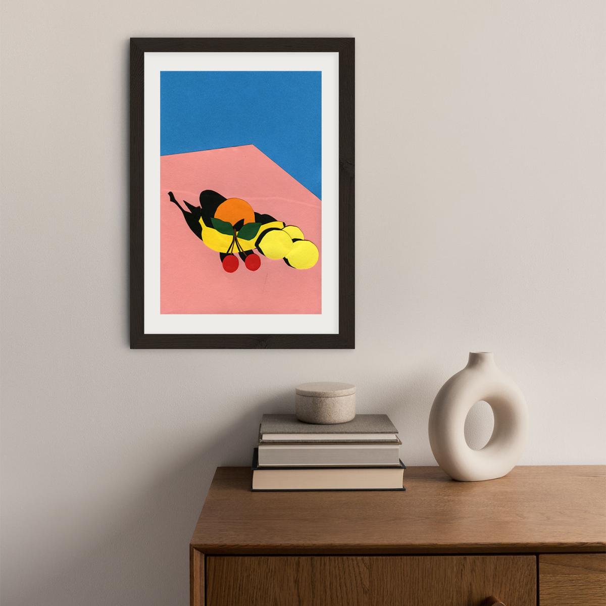 Fruits on The Table Art Print Black Frame – image 5