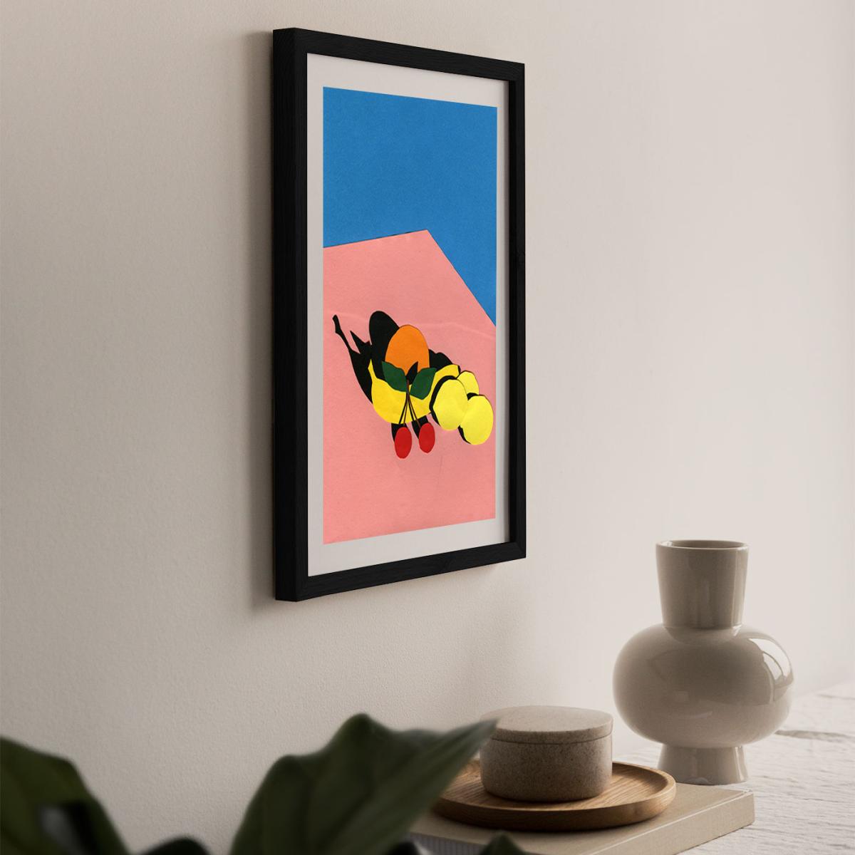 Fruits on The Table Art Print Black Frame – image 6