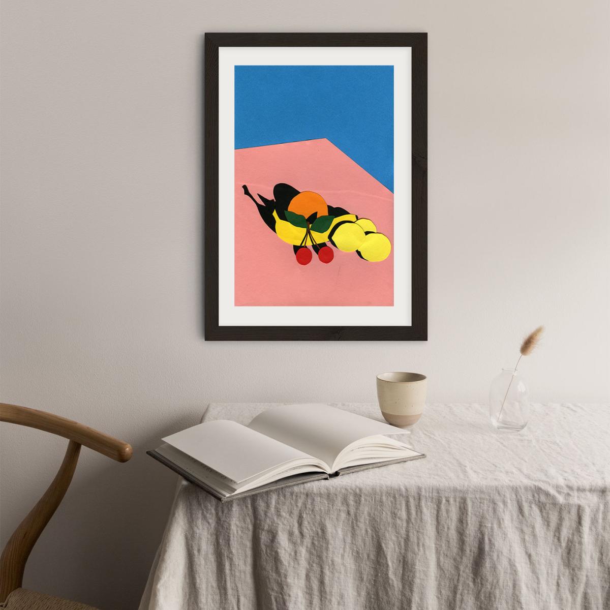 Fruits on The Table Art Print Black Frame – image 7