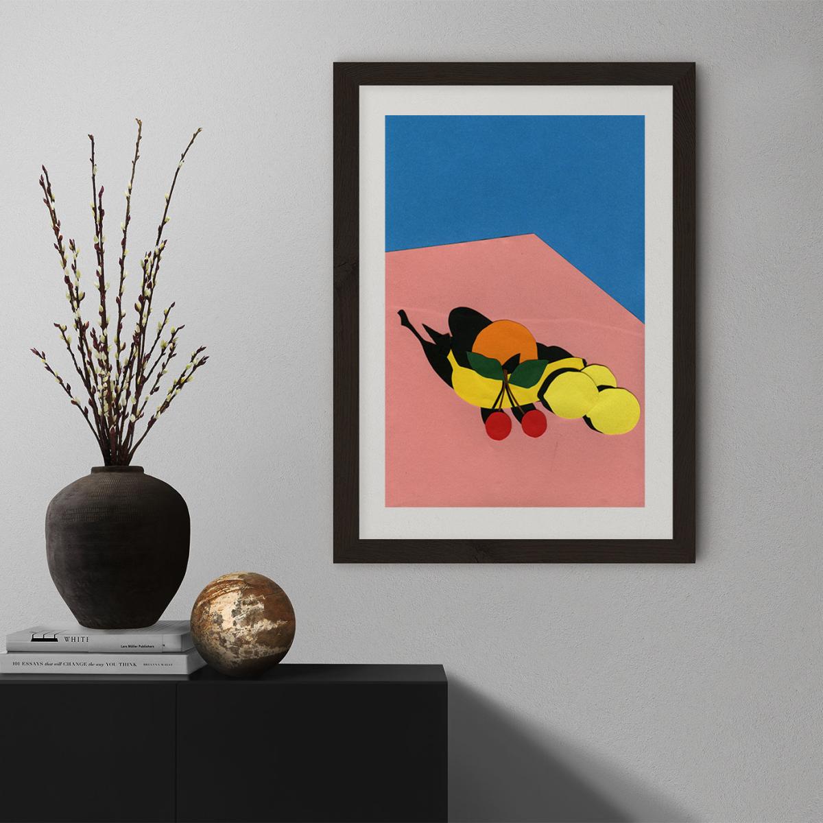 Fruits on The Table Art Print Black Frame – image 8