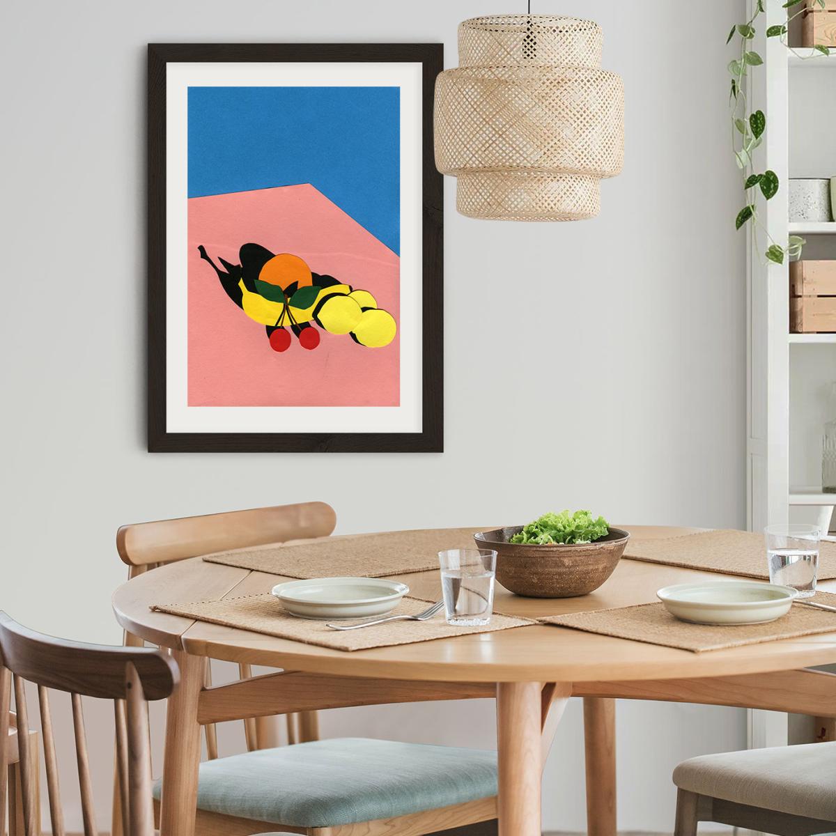 Fruits on The Table Art Print Black Frame – image 9