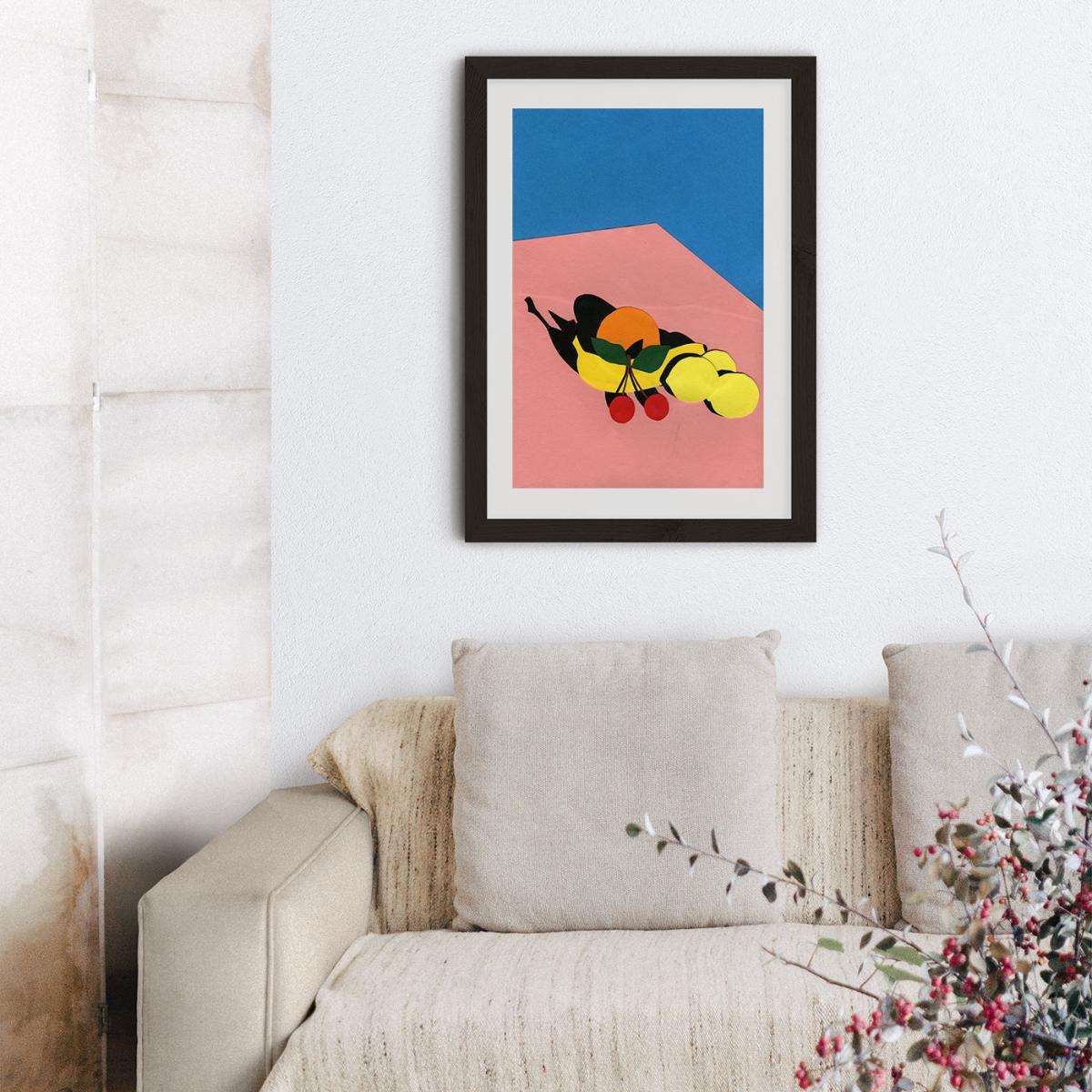 Fruits on The Table Art Print Black Frame – image 10
