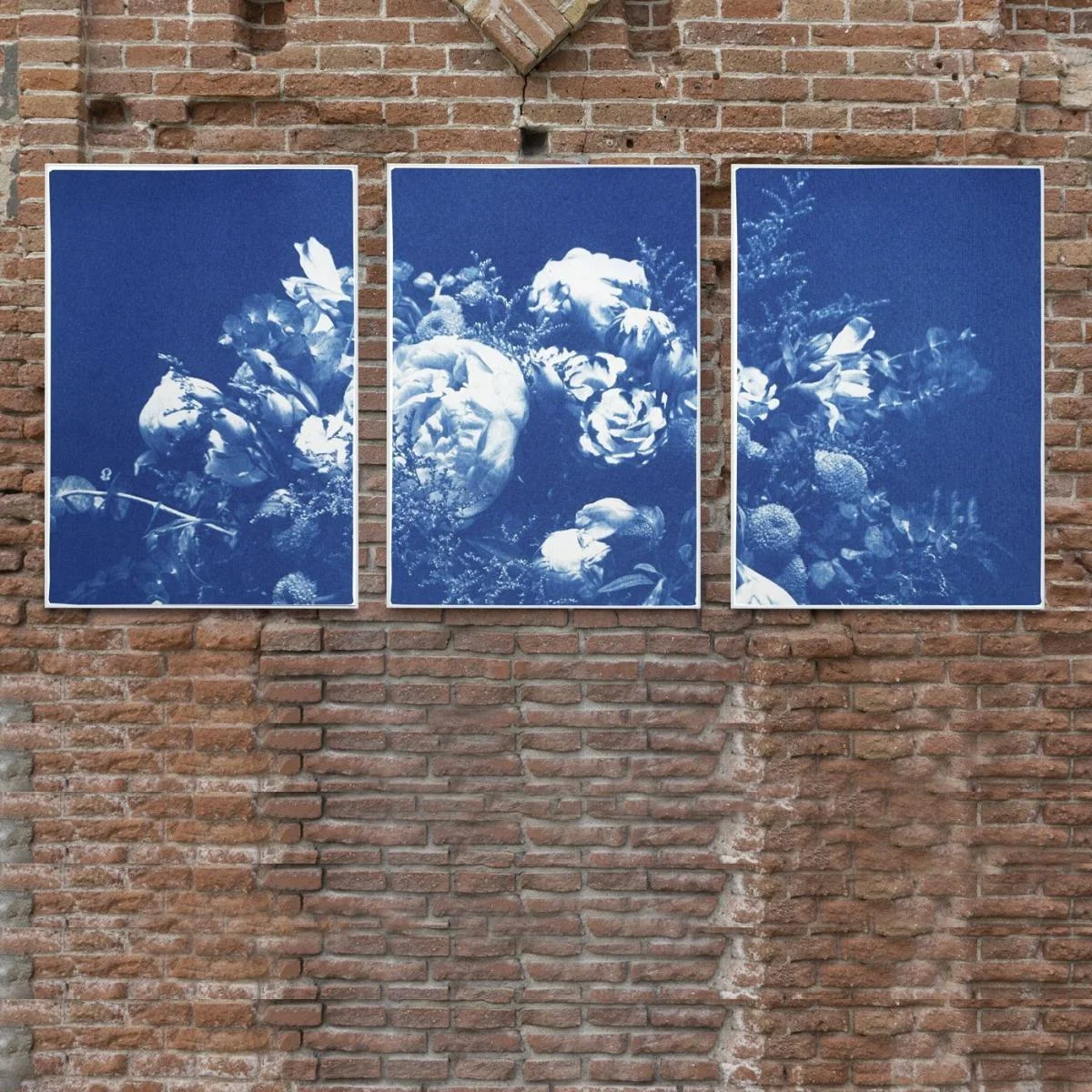 Large Flower Bouquet Handmade Cyanotype Art Print – image 6