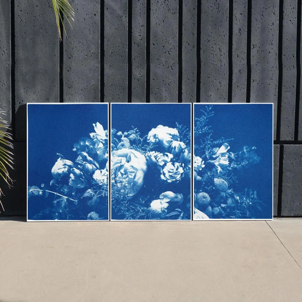 Large Flower Bouquet Handmade Cyanotype Art Print – image 8