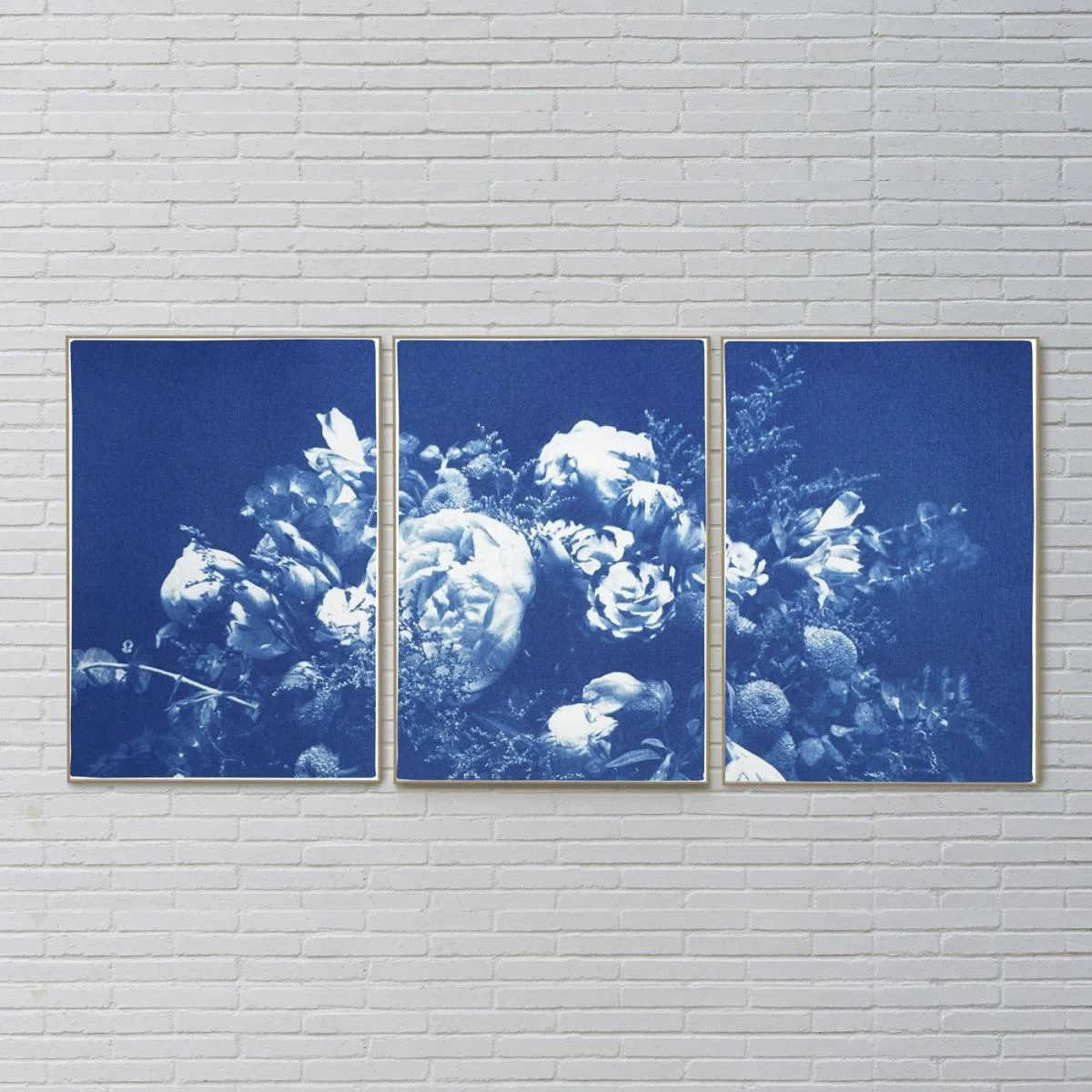 Large Flower Bouquet Handmade Cyanotype Art Print – image 9