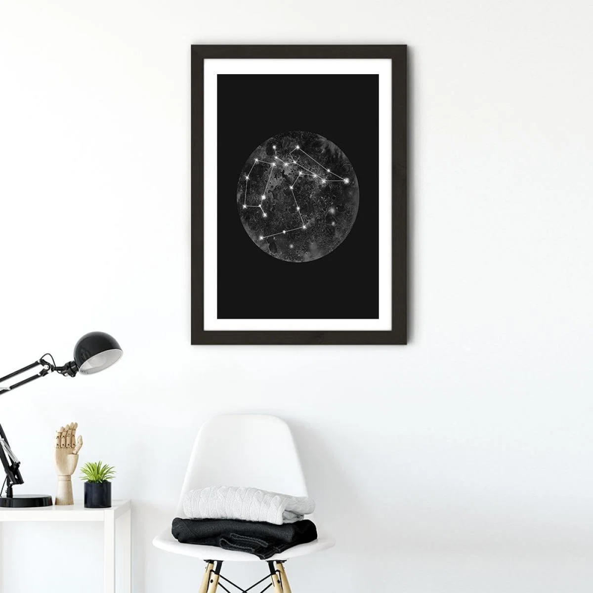 Constellation Black Art Print Black Frame – image 2